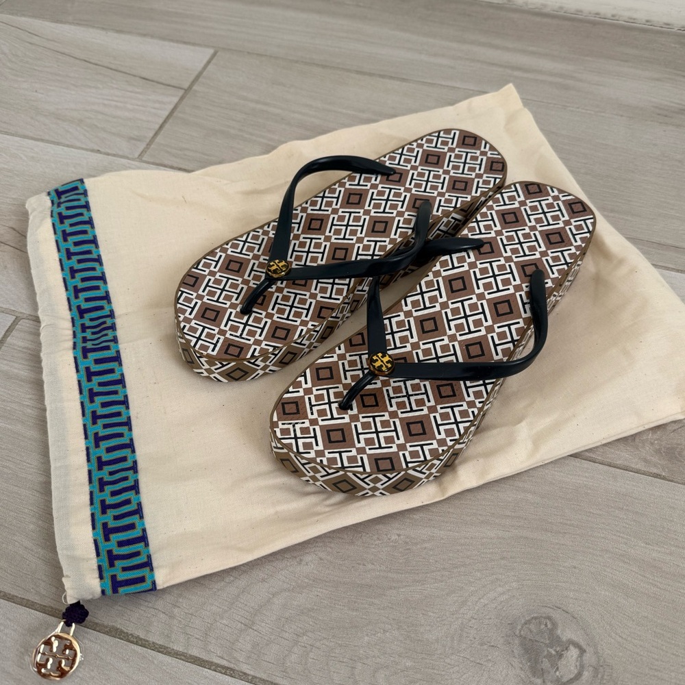 TORY BURCH Wedge Flip Flop, size 7,5